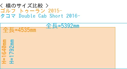 #ゴルフ トゥーラン 2015- + タコマ Double Cab Short 2016-